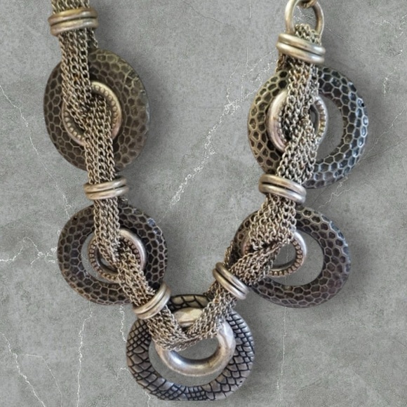N318 Silver snake reptile chain necklace - Picture 4 of 5